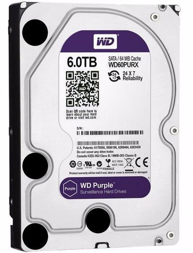 Жесткий диск HDD 3.5" WD Purple 6Tb (WD60PURZ) фото