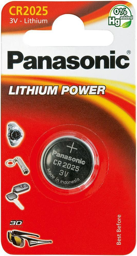Батарейки Panasonic CR-2025EL/1BP дисковые литиевые Lithium Power в блистере 1шт фото