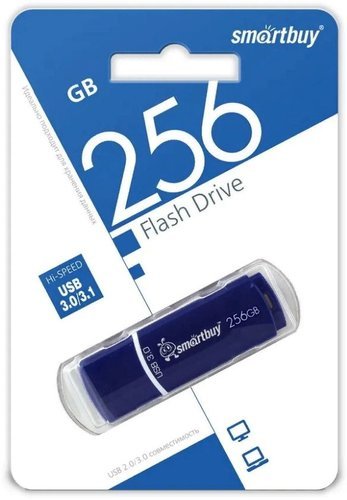 Флеш-накопитель Smartbuy Crown USB 3.0 256GB, синий фото