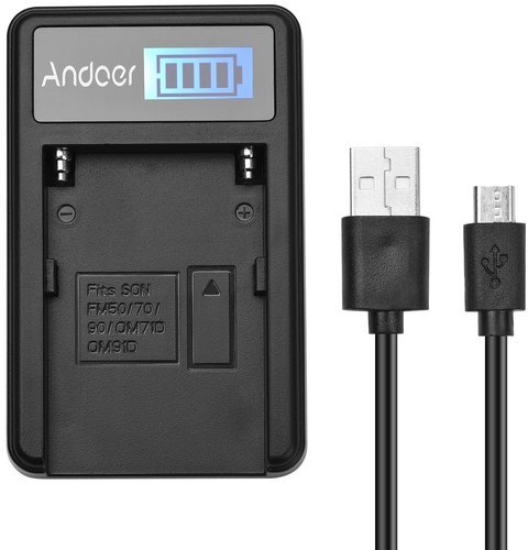 Зарядное устройство Andoer F550 micro USB для cветодиодных аккумуляторов фото