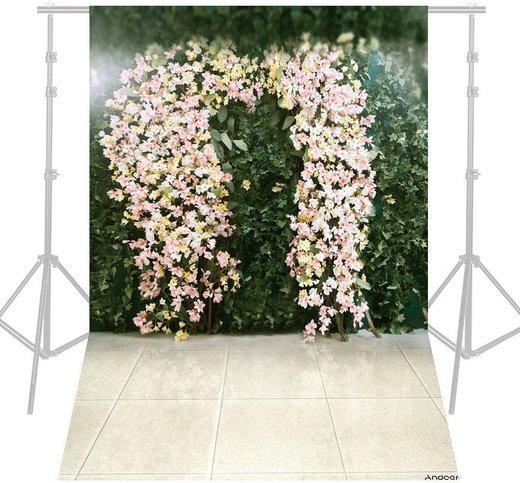 Фон Andoer 1,5 x 2,1 м, цветочная арка фото