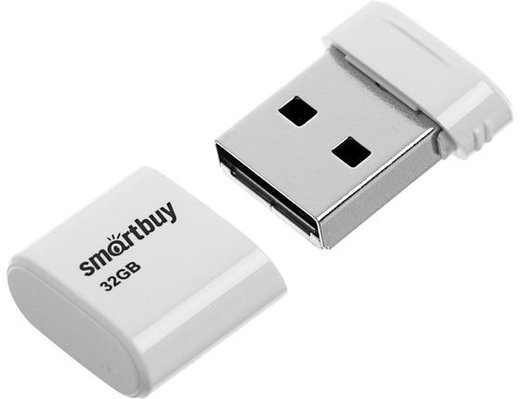 Флеш-накопитель Smartbuy Lara USB 2.0 32GB, белый фото