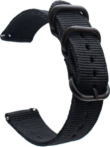 Нейлоновый ремешок Bakeey для часов Samsung Gear S3/Huami Amazfit 18 мм, черный фото