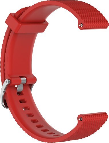 Универсальный силиконовый ремешок Bakeey 20 мм для смарт-часов, красный фото