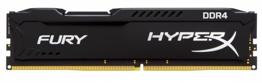 Память оперативная DDR4 16Gb Kingston 2400MHz HX424C15FB3/16 CL15 DIMM HyperX FURY черная фото