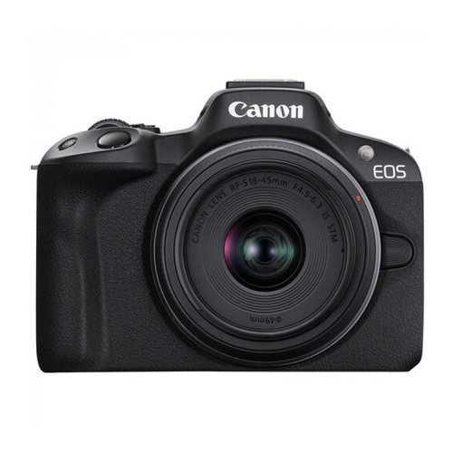 Беззеркальный фотоаппарат Canon EOS R50 Kit RF-S 18-45mm IS STM черный фото