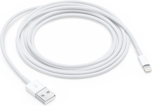 Кабель Apple USB-Lightning 2m MD819ZM/A, белый фото