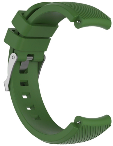 Силиконовый ремешок для часов Bakeey для Xaiomi, зеленый, 22 мм, рифленый фото