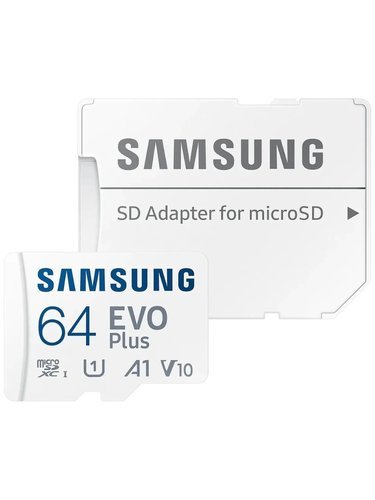 Карта памяти Samsung microSDXC EVO Plus Class10 UHS-I U1 (130MB/s) 64GB + ADP фото
