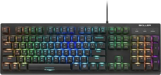 Игровая клавиатура Sharkoon Shark Skiller Mech SGK30 RGB (Huano Red switches, RGB подсветка, USB) фото