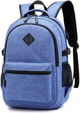 Рюкзак антивандальный для ноутбука, ткань оксфорд, синий фото