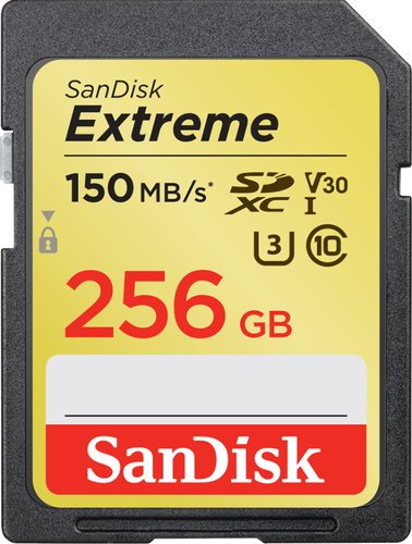 Карта памяти SanDisk SDXC Extreme Class 10 UHS-I U3 (150/70MB/s) 256GB фото