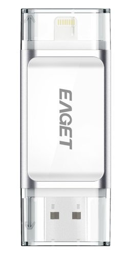 Флеш-накопитель EAGET I60 32Gb с разъемом USB 3.0/OTG, серебристый фото
