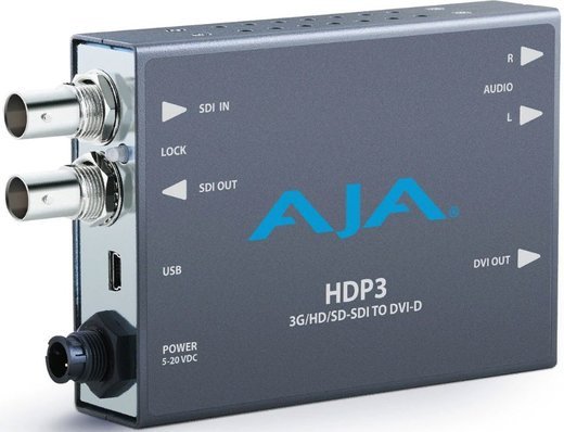 Видеоконвертер AJA HDP3 3G-SDI видео в DVI-D 1080p60 фото