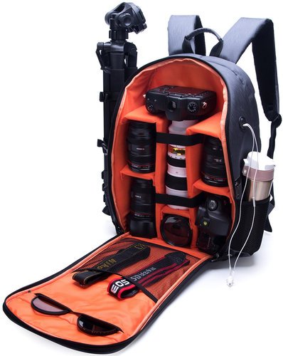 Рюкзак водонепроницаемый противоударный для DSLR Камеры, черный фото