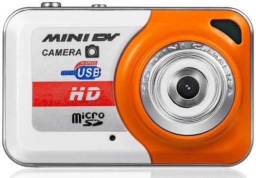 Цифровая камера Card X6 Denifition Mini DV Поддержка 32GB TF с микрофоном, оранжевый фото