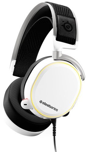 Наушники с микрофоном Steelseries Arctis Pro + GameDAC белый 3м мониторные оголовье (61454) фото