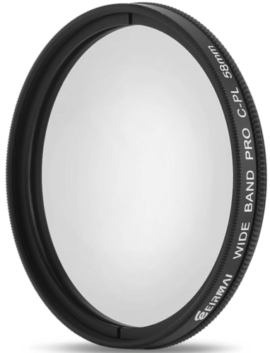 Фильтр ультрафиолетовый Eirmai CPL, 58 мм, черный фото