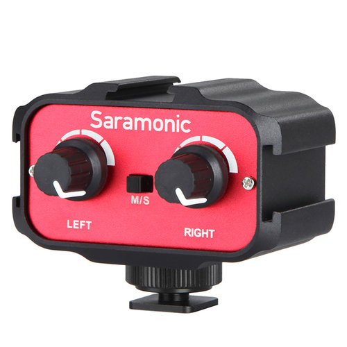 Двухканальный адаптер Saramonic SR-AX100 для микрофонов со штекером 3,5мм фото