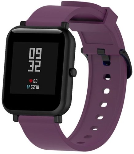 Силиконовый ремешок Bakeey с пряжкой для умных часов Amazfit Bip 20 мм, фиолетовый фото