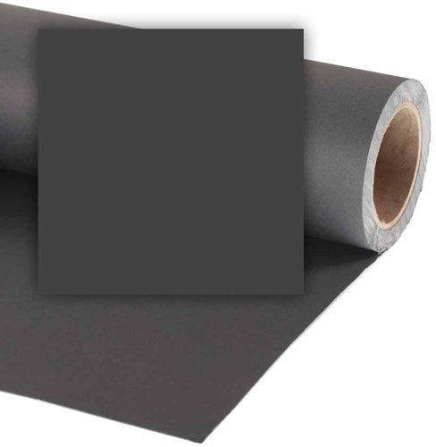 Фон бумажный Vibrantone 1,35х6м Black 10 черный фото
