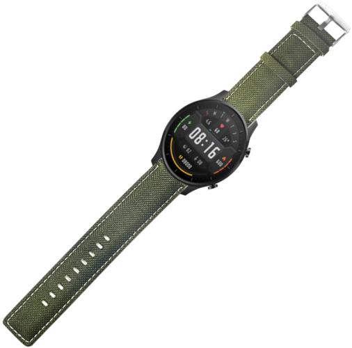 Кожаный ремешок для часов Bakeey для Xaiomi, зеленый, 22 мм фото