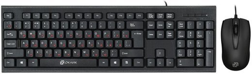 Клавиатура + мышь Оклик 630M, черный фото