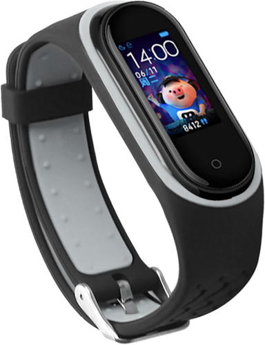 Силиконовый ремешок Bakeey для Xiaomi Mi Band 4&3 Smart Watch, черно-серый фото