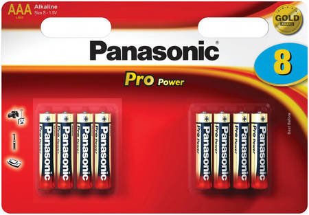 Батарейки Panasonic LR6XEG/8BWR AA щелочные Pro Power multi pack в блистере 8шт фото
