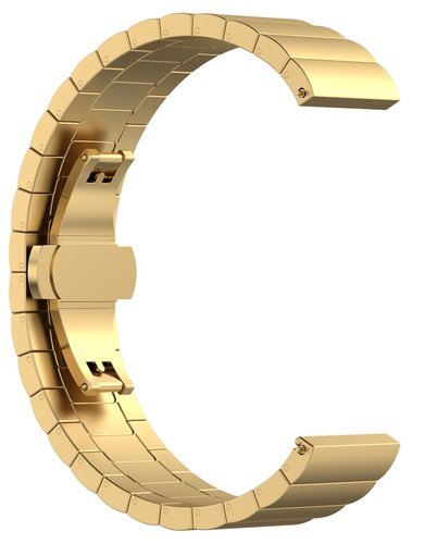 РРемешок Bakeey для часов Amazfit Pace/Stratos, нержавеющая сталь, золото, 22 мм фото