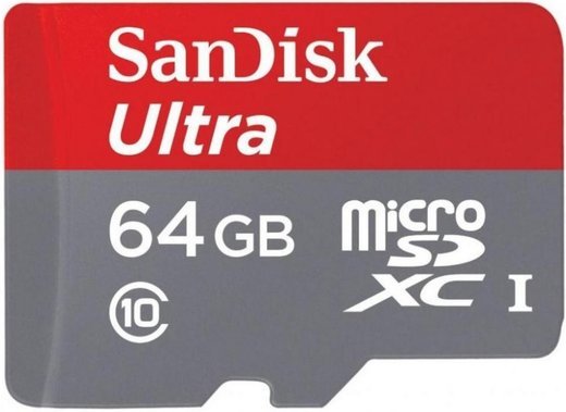 Карта памяти SanDisk microSDXC Ultra Class 10 UHS-I U1 (80/10MB/s) 64GB фото
