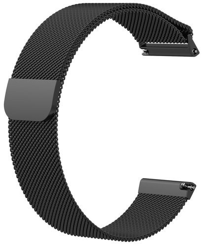 Ремешок Bakeey для Fitbit Versa, нержавеющая сталь, черный, 20 мм фото