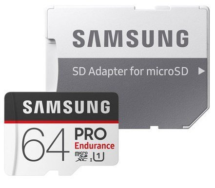 Карта памяти Samsung microSDXC Pro Endurancе Class 10 UHS-I U1 (100/30MB/s) 64Gb + ADP фото