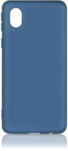 Чехол-накладка для Samsung (A013) Galaxy A01 Core синий, Microfiber Case, Borasco фото