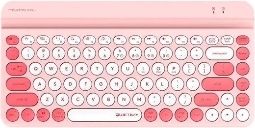 Беспроводная клавиатура A4Tech Fstyler FBK30, розовый фото