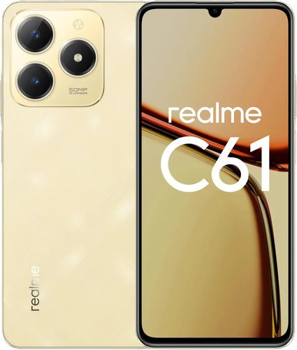 Смартфон Realme C61 6/128GB Золотистый фото
