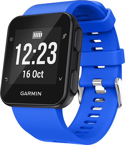 Силиконовый ремешок для часов Garmin Forerunner 35, синий фото