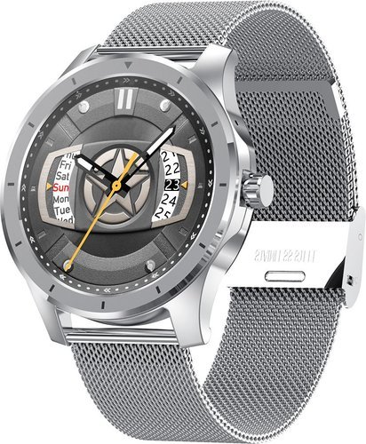 Умные часы Bakeey MX10, стальной ремешок, серебристый фото