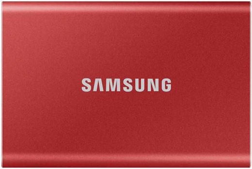 Внешний SSD Samsung T7 2Tb, красный (MU-PC2T0R/WW) фото