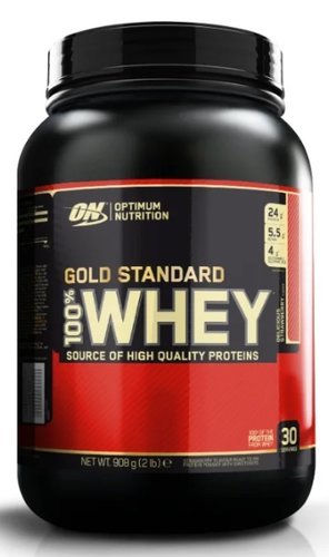 Протеин Optimum Nutrition 100% Whey Gold Standard 909 г клубника фото