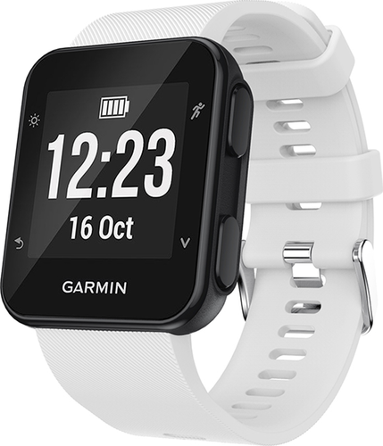 Силиконовый ремешок для часов Garmin Forerunner 35, белый фото