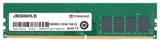 Память оперативная DDR4 16Gb Transcend 2666Mhz CL19 (JM2666HLB-16G) фото