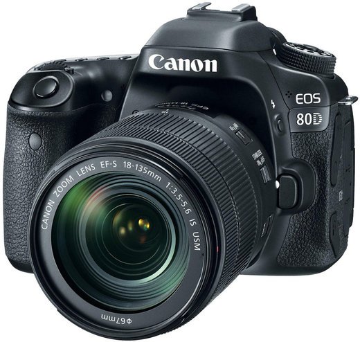 Зеркальный фотоаппарат Canon EOS 80D Kit 18-135 IS USM ( фото