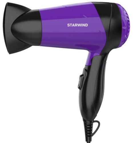 Фен Starwind SHP6102 1600Вт черный/фиолетовый фото