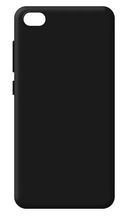 Чехол для смартфона Xiaomi Redmi Go силиконовый (матовый) черный, BoraSCO фото