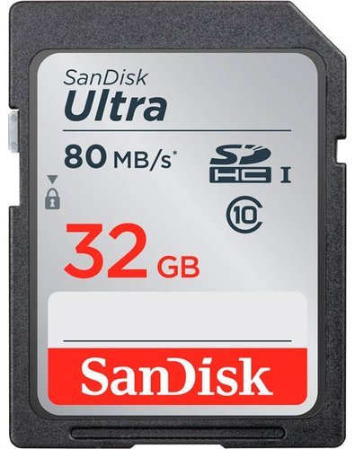 Карта памяти SanDisk SDHC Ultra Class 10 UHS-I U1 (90/10MB/s) 32GB фото