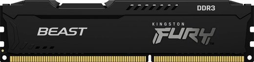 Память оперативная DDR3 8Gb Kingston Fury Beast Black 1600MHz CL10 (KF316C10BB/8) фото