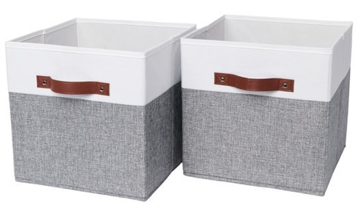 Набор складных коробок для хранения Home One, 30х30х30см, 2шт. белый-серый фото