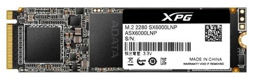 Жесткий диск SSD M.2 A-Data XPG SX6000 Lit 512Gb (ASX6000LNP-512GT-C) фото