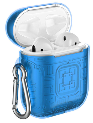 Чехол Bakeey для наушников Apple AirPods 2, синий фото